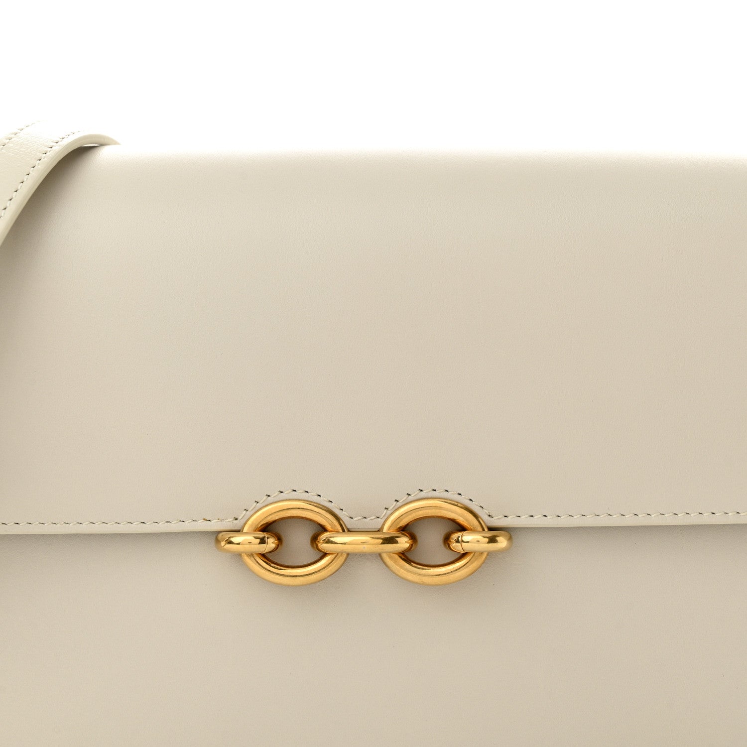 Saint Laurent Smooth Calfskin Le Maillon Satchel Crema Soft 7 of 12