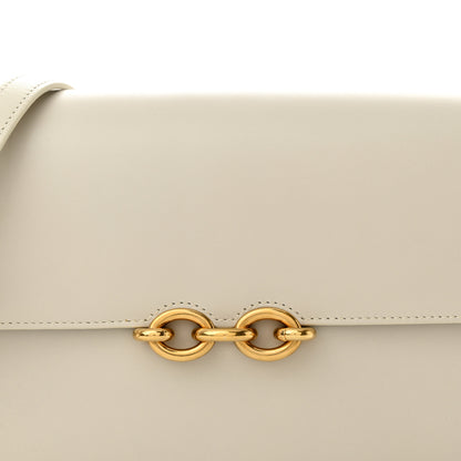 Saint Laurent Smooth Calfskin Le Maillon Satchel Crema Soft 7 of 12