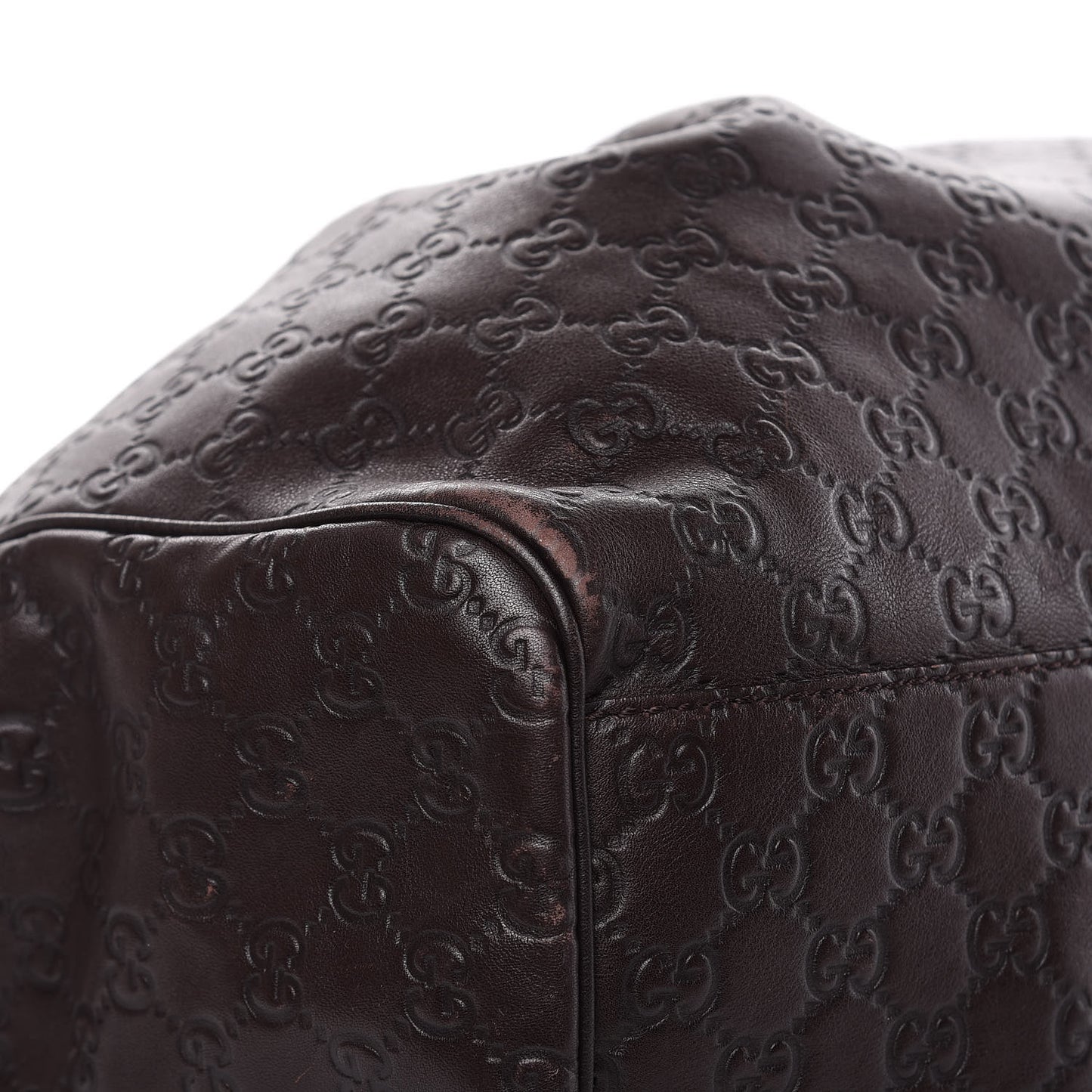 Guccissima Signature Large Sukey Tote Chocolate