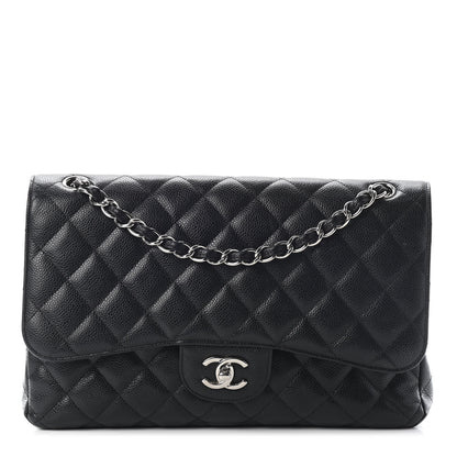 Chanel Caviar Quilted Jumbo Double Flap Black 1 of 10