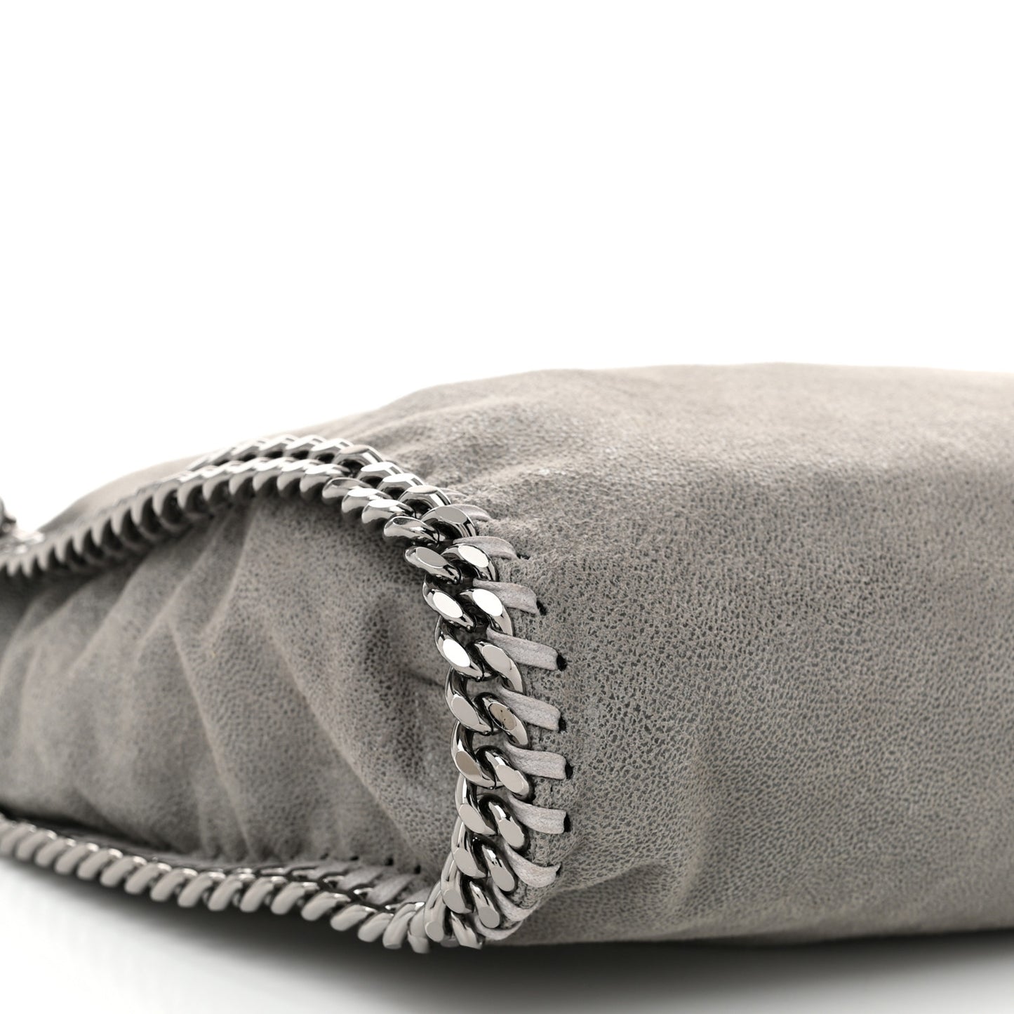 Shaggy Deer Falabella Fold Over Tote Grey