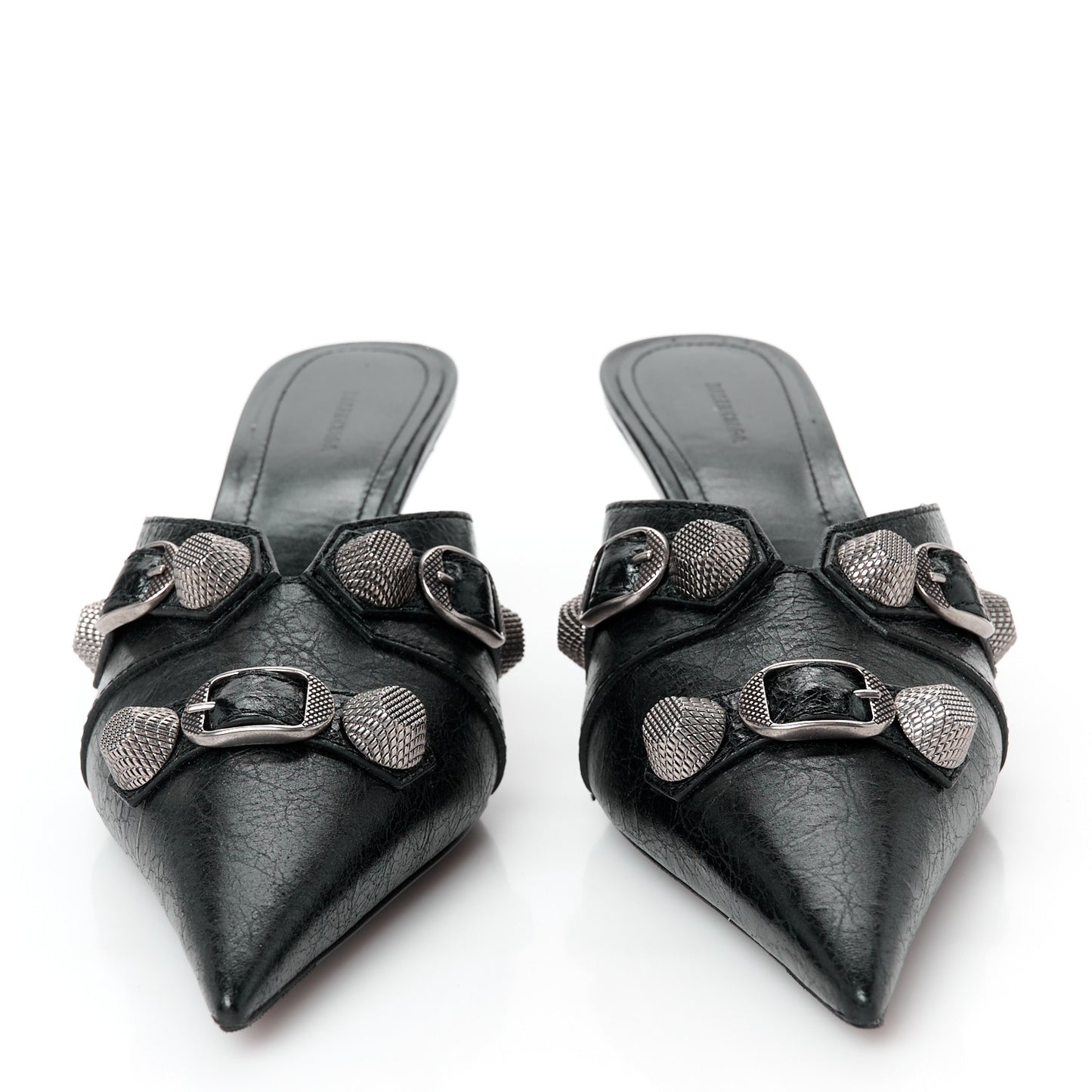 Agneau Arena Cagole 70mm Mules 36 Black