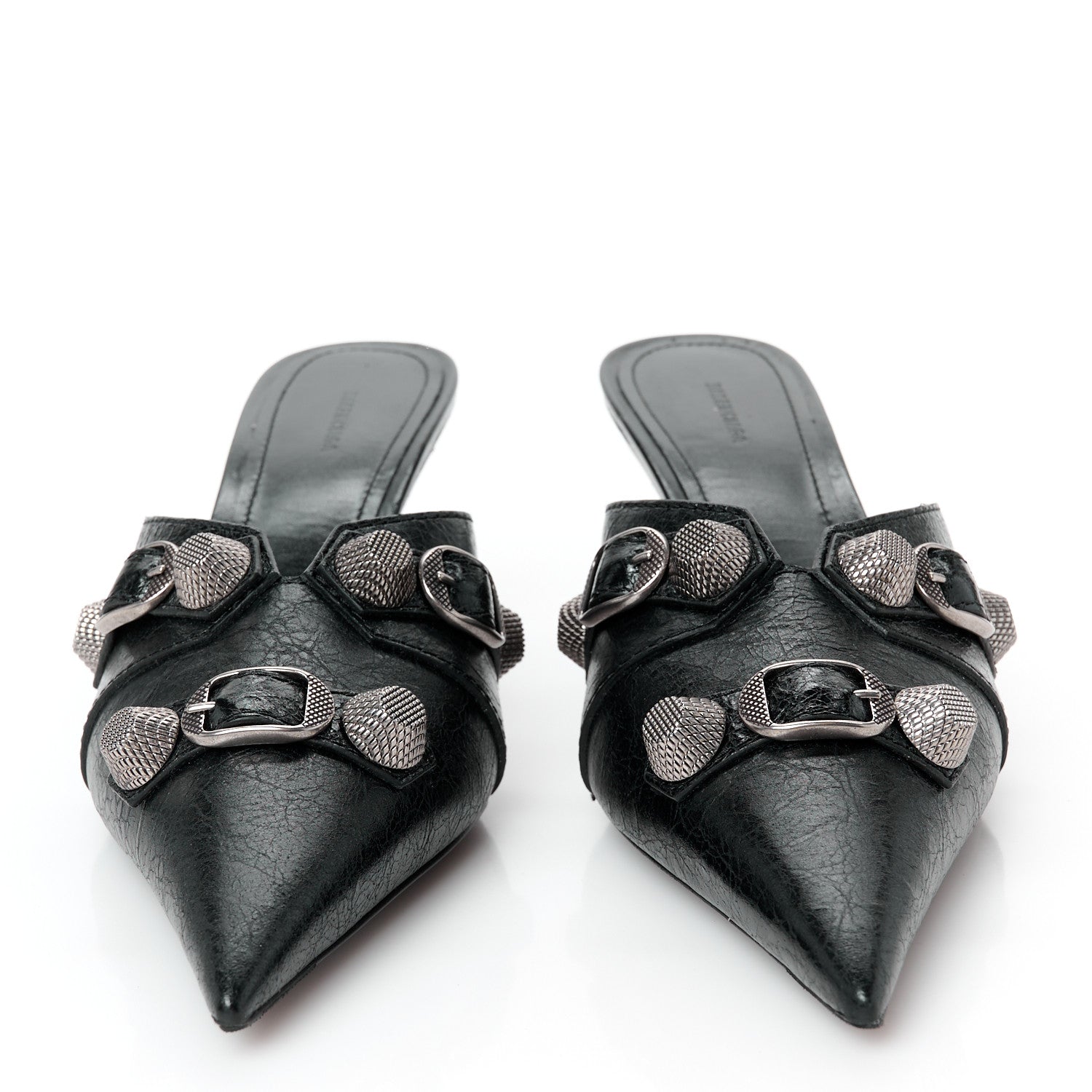 Balenciaga Agneau Arena Cagole 70mm Mules 36 Black 3 of 10