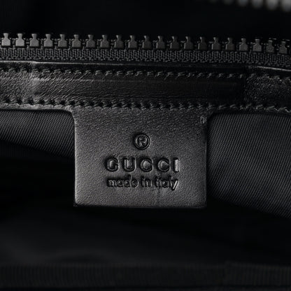 Gucci Techno Canvas Web L'Aveugle Par Amour Embroidered Belt Bag Black 6 of 13