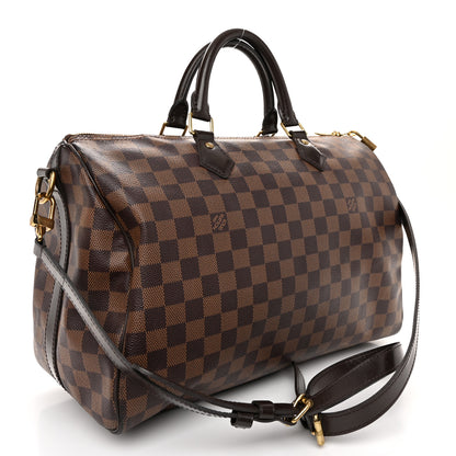 Louis Vuitton Damier Ebene Speedy Bandouliere 35 3 of 10