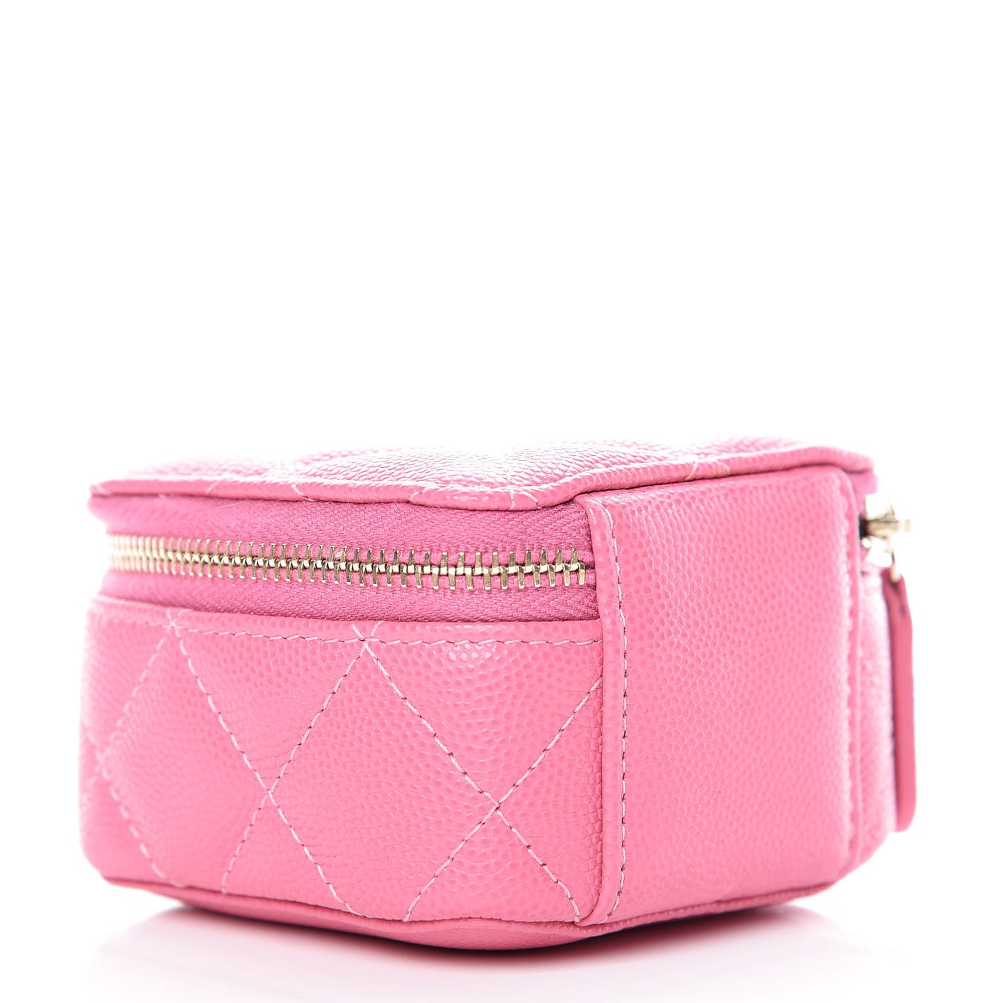 Caviar Square Vanity Cosmetic Case Pink