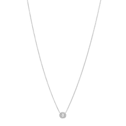 Tiffany Platinum Diamond .14ctw Circlet Pendant Necklace 1 of 5