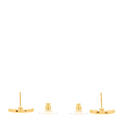 Chanel Quilted CC Earrings Gold 3 of 5