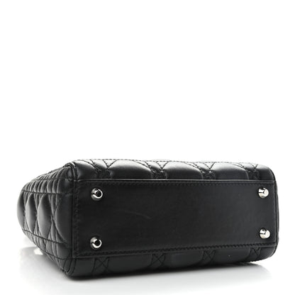 Christian Dior Lambskin Cannage Mini Lady Dior Black 3 of 7