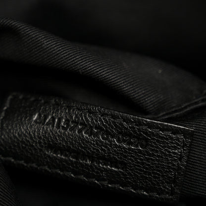 Saint Laurent Lambskin Quilted Small Loulou Puffer Monogram Chain Satchel Black 7 of 13