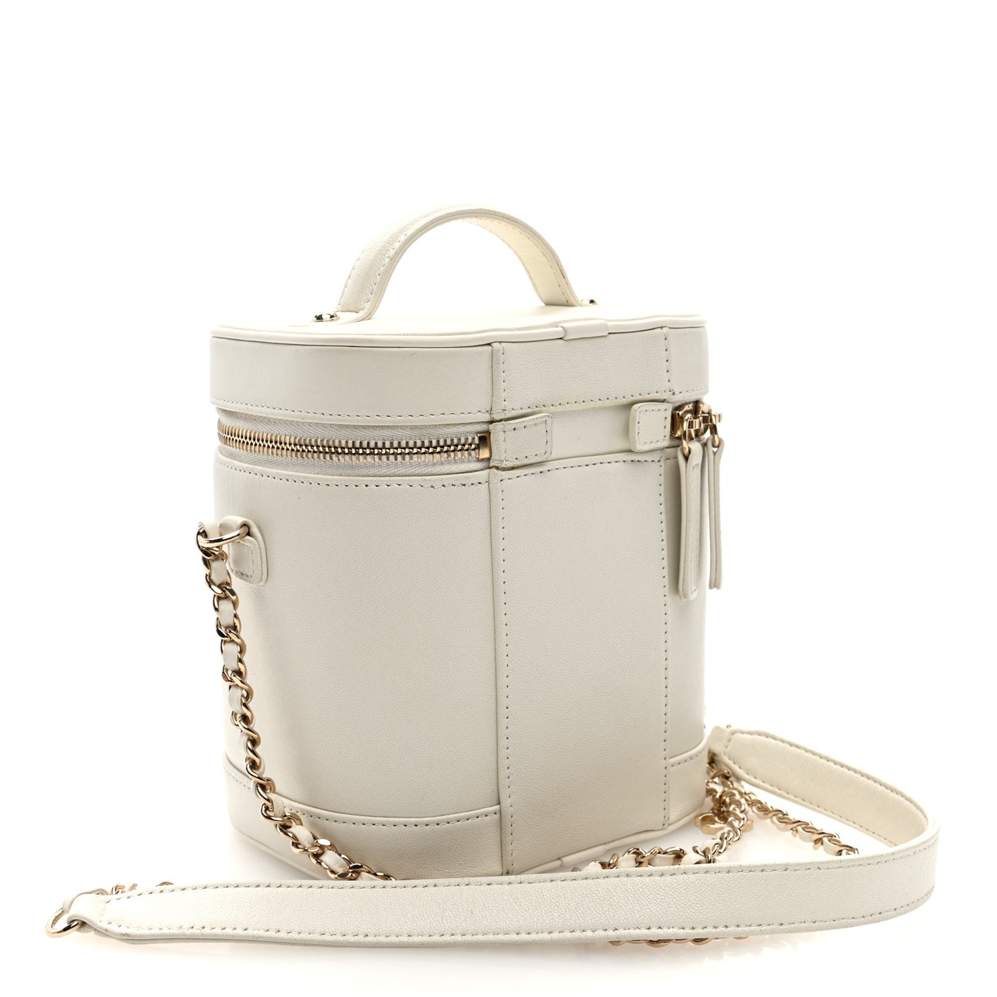 Lambskin Timeless Vanity Cosmetic Case White