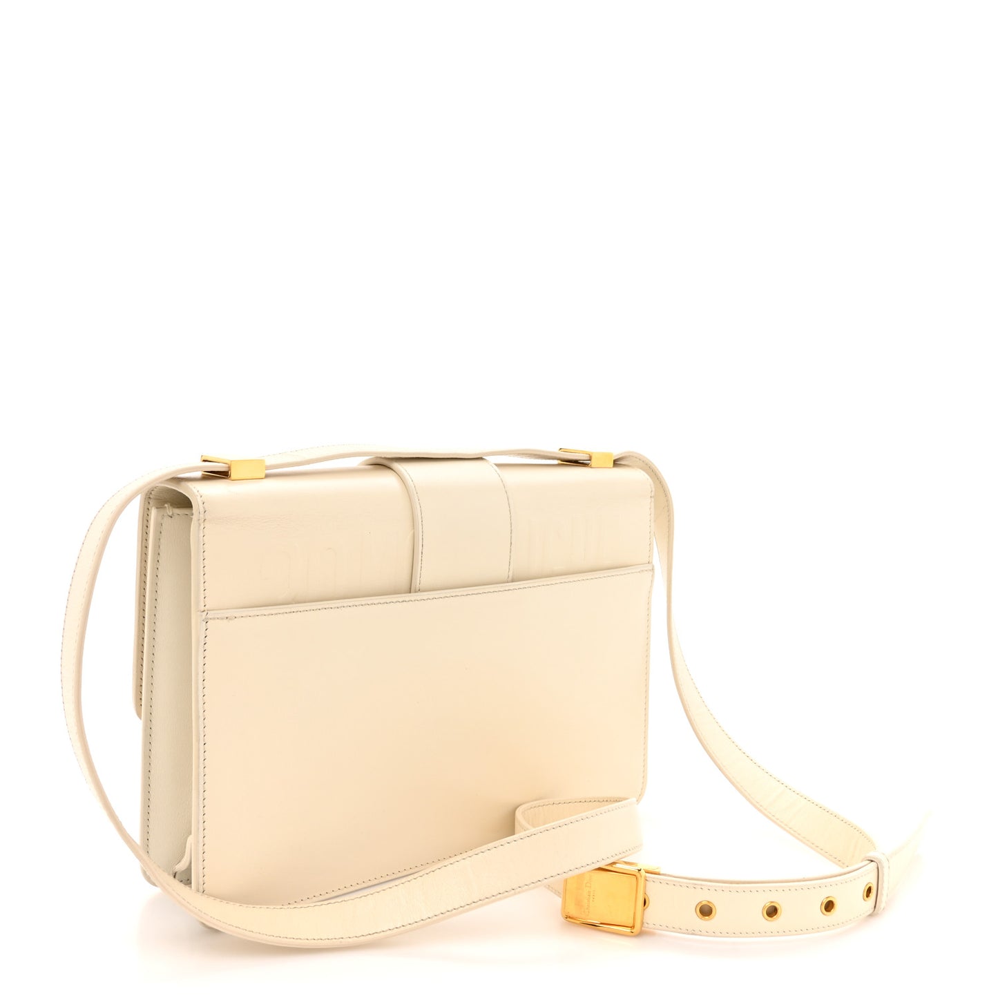 Box Calfskin 30 Montaigne Flap Bag Ivory