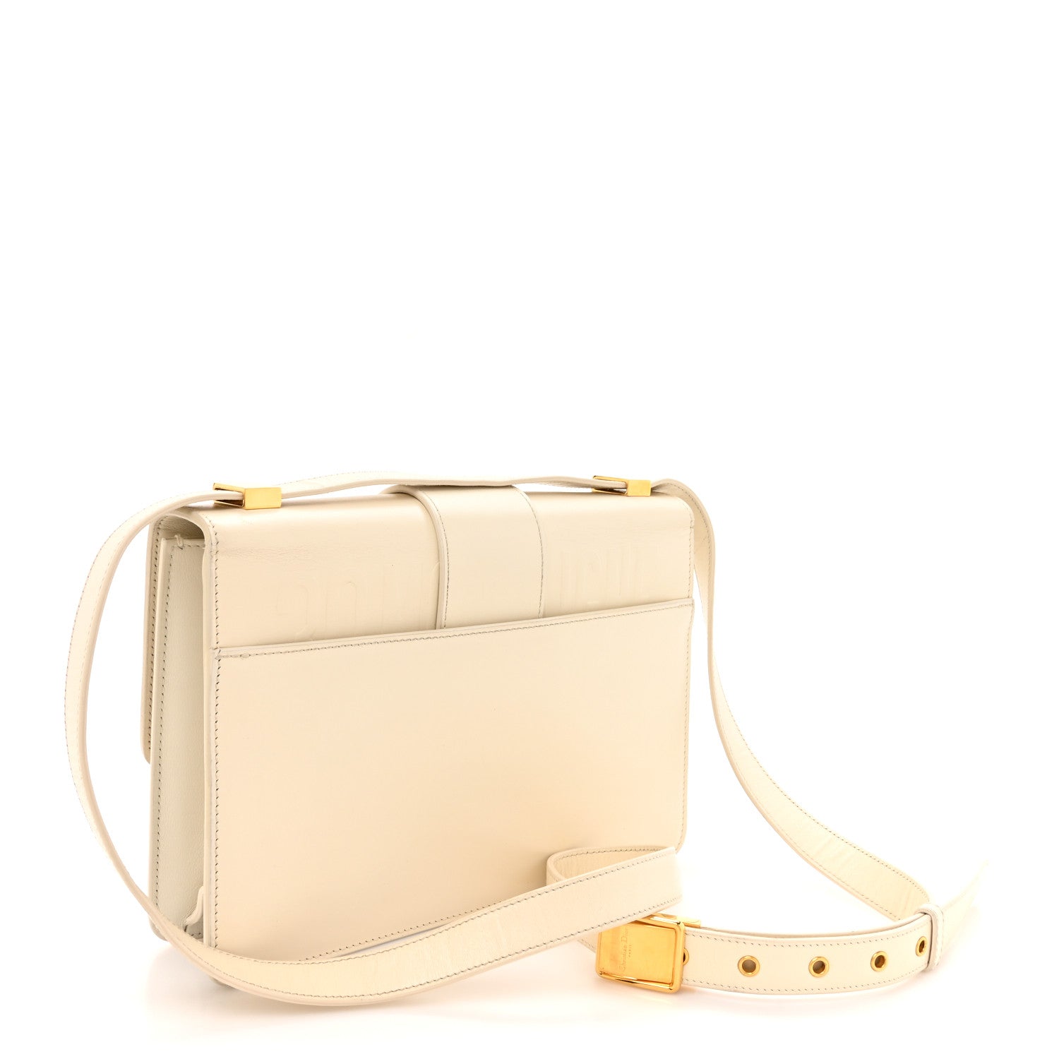 Christian Dior Box Calfskin 30 Montaigne Flap Bag Ivory 3 of 15