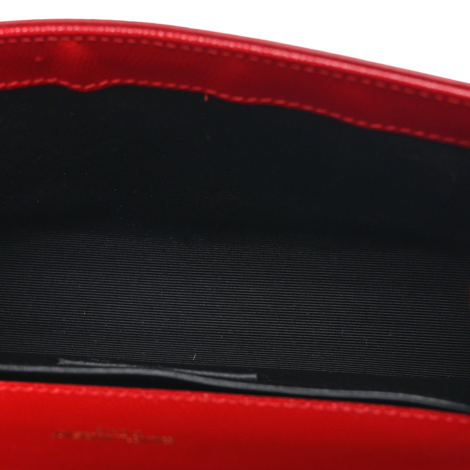 Saint Laurent Grain De Poudre Small Monogram Kate Satchel Bandana Red 5 of 8