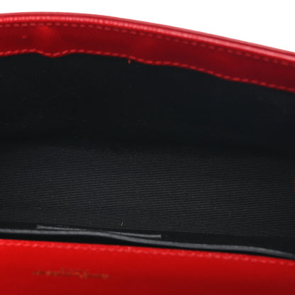 Saint Laurent Grain De Poudre Small Monogram Kate Satchel Bandana Red 5 of 8