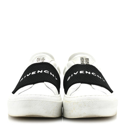 Givenchy Calfskin Band Logo Womens City Sport Sneakers 37.5 White Black 3 of 10