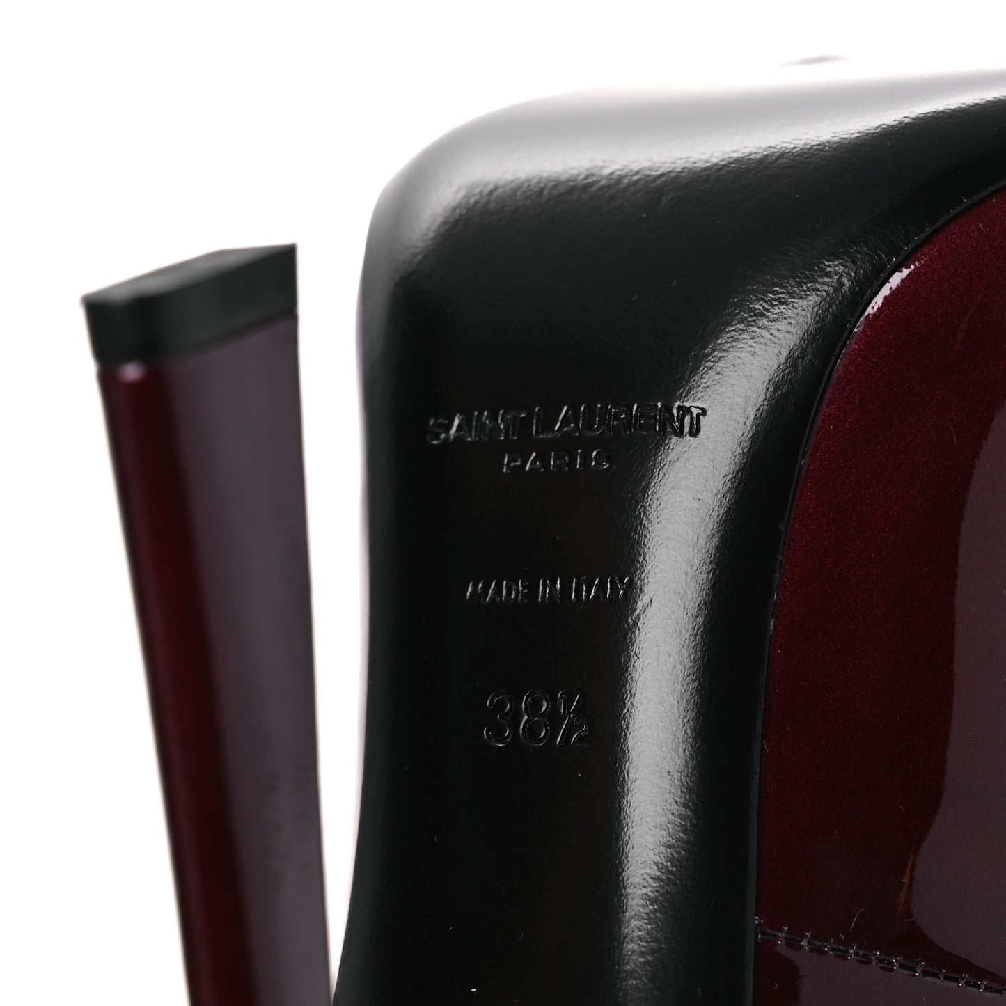 Patent Silvana 110mm Pumps 38.5 Deep Bordeaux