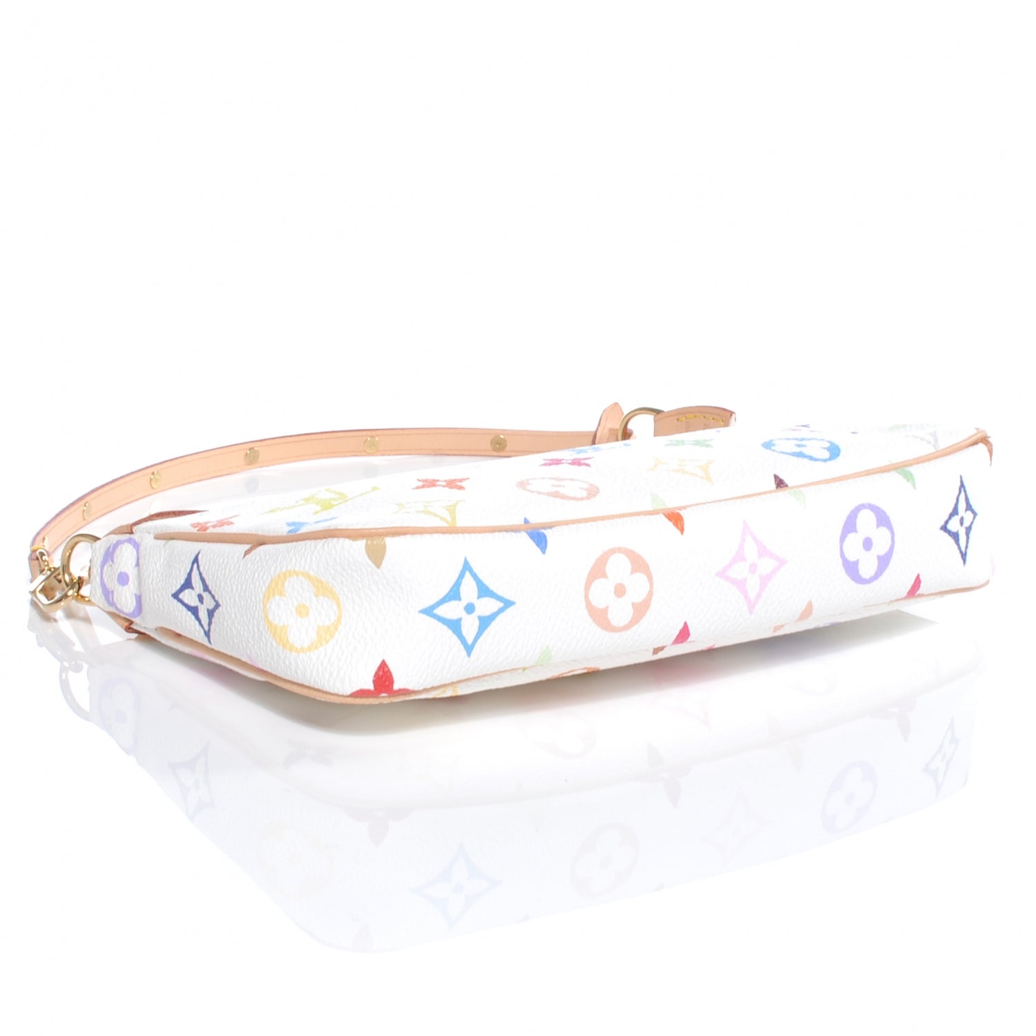 Louis Vuitton Monogram Multicolor Pochette Accessories White 4 of 8