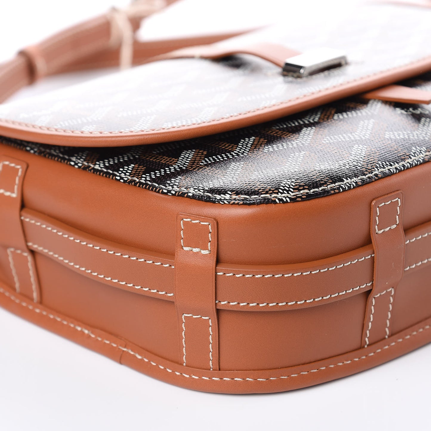 Goyardine Belvedere II PM Messenger Bag Black Gold