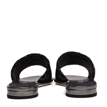 Chanel Pearl Embroidery CC Mules 38.5 Black 7 of 11