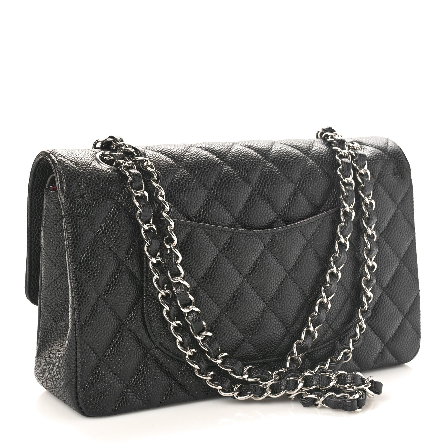 Chanel Caviar Quilted Medium Double Flap Black 2 of 9