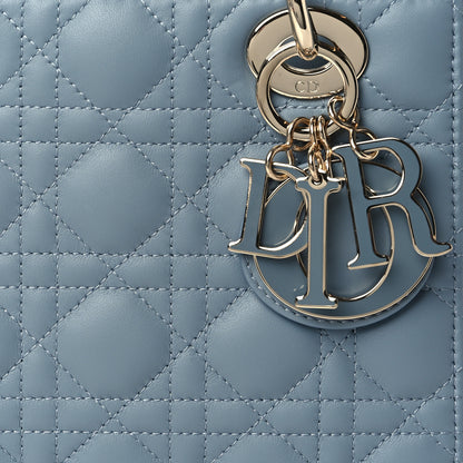 Christian Dior Lambskin Cannage Small My ABCDior Lady Dior Cloud Blue 8 of 11