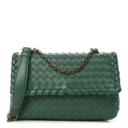Bottega Veneta Nappa Intrecciato Baby Olimpia Bag Raintree 1 of 11