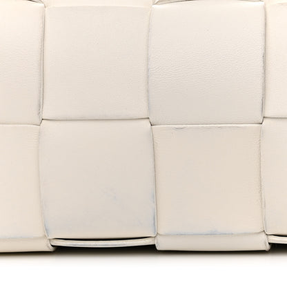 Bottega Veneta Lambskin Maxi Intrecciato Small Brick Cassette Bag White 7 of 12