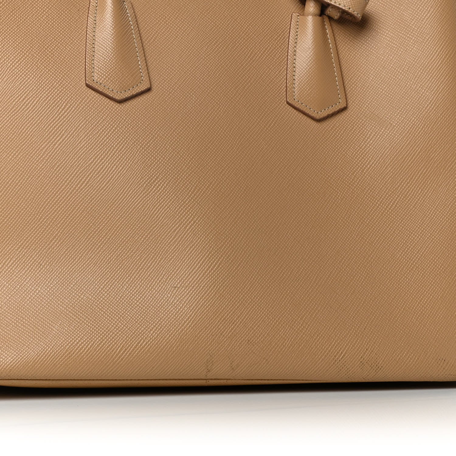 Prada Saffiano Cuir Medium Double Bag Noisette 14 of 16