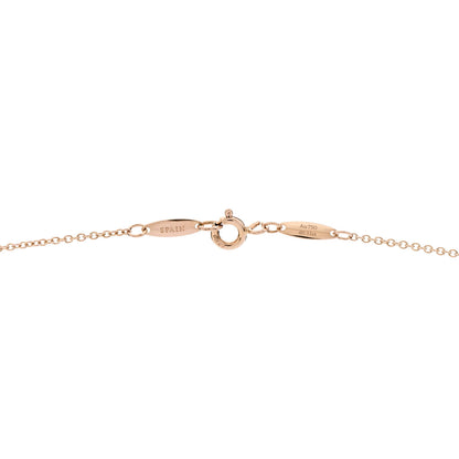 Tiffany 18K Rose Gold Diamond .31ctw Elsa Peretti Diamonds by the Yard Sprinkle Necklace 5 of 6