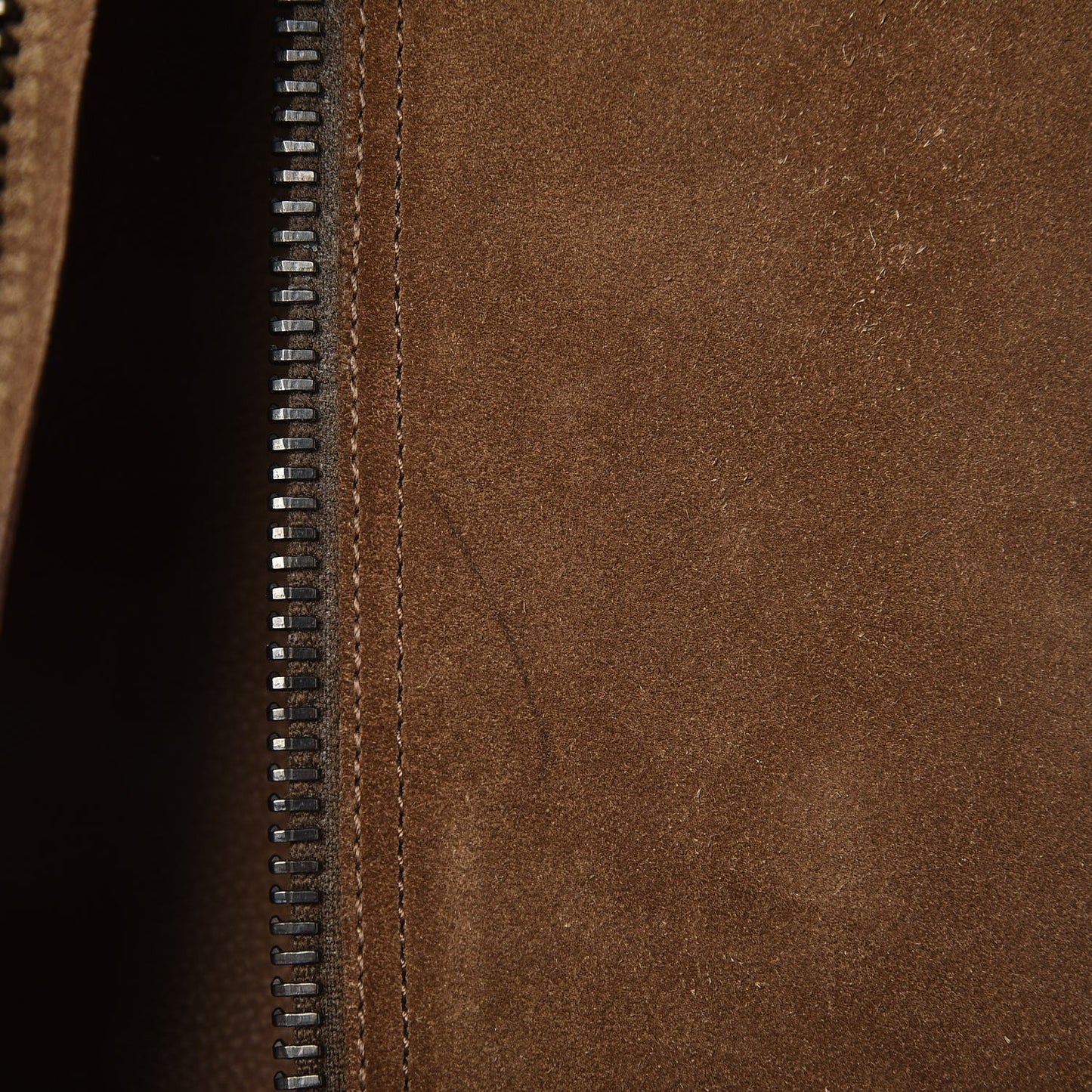 Suede Zip Knee High Boots 38 Natural
