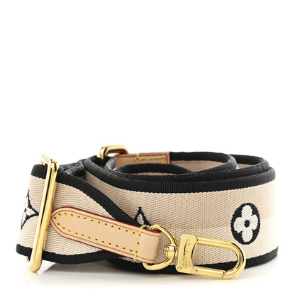 Louis Vuitton Jacquard Speedy Bandouliere 20 Shoulder Strap Black 1 of 3