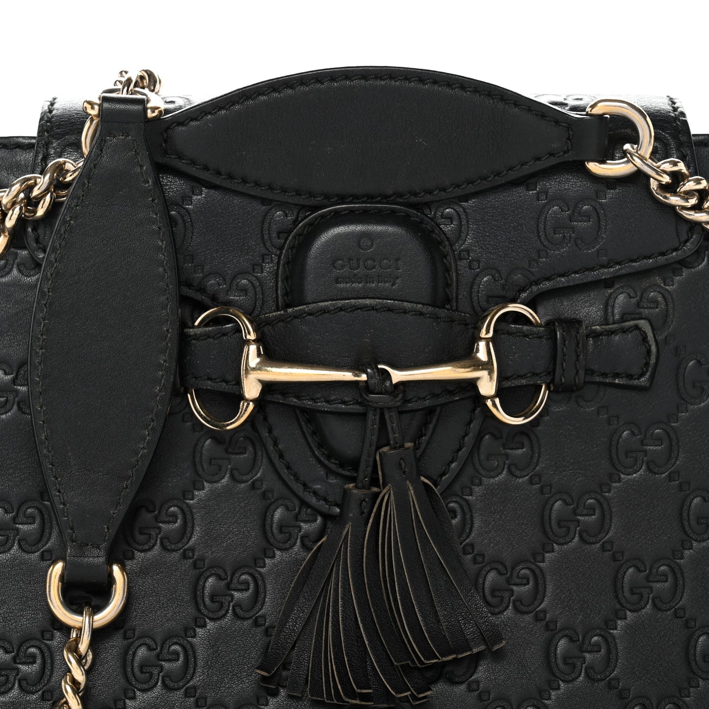 Guccissima Small Emily Shoulder Bag Black