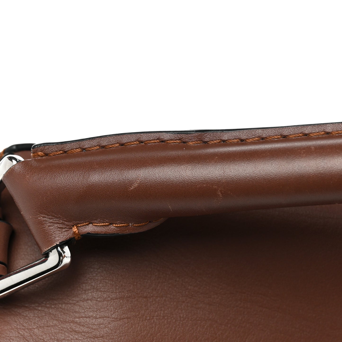 Calfskin Large Puzzle Bag Brown