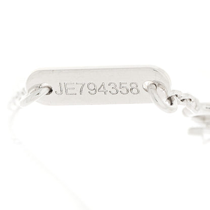 Van Cleef & Arpels 18K White Gold Diamond Sweet Alhambra Bracelet 5 of 5
