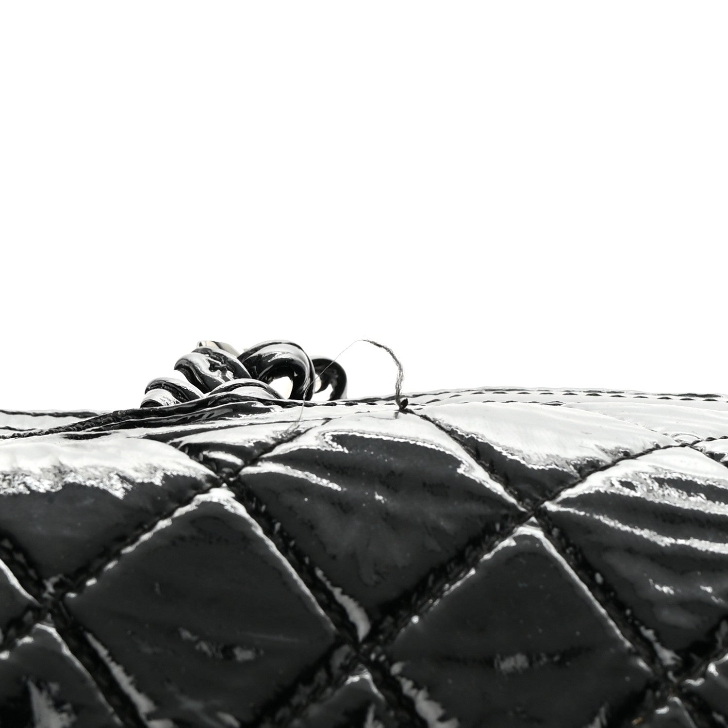 Chanel Patent Quilted Day Glo Flap Bag Black 18 of 22