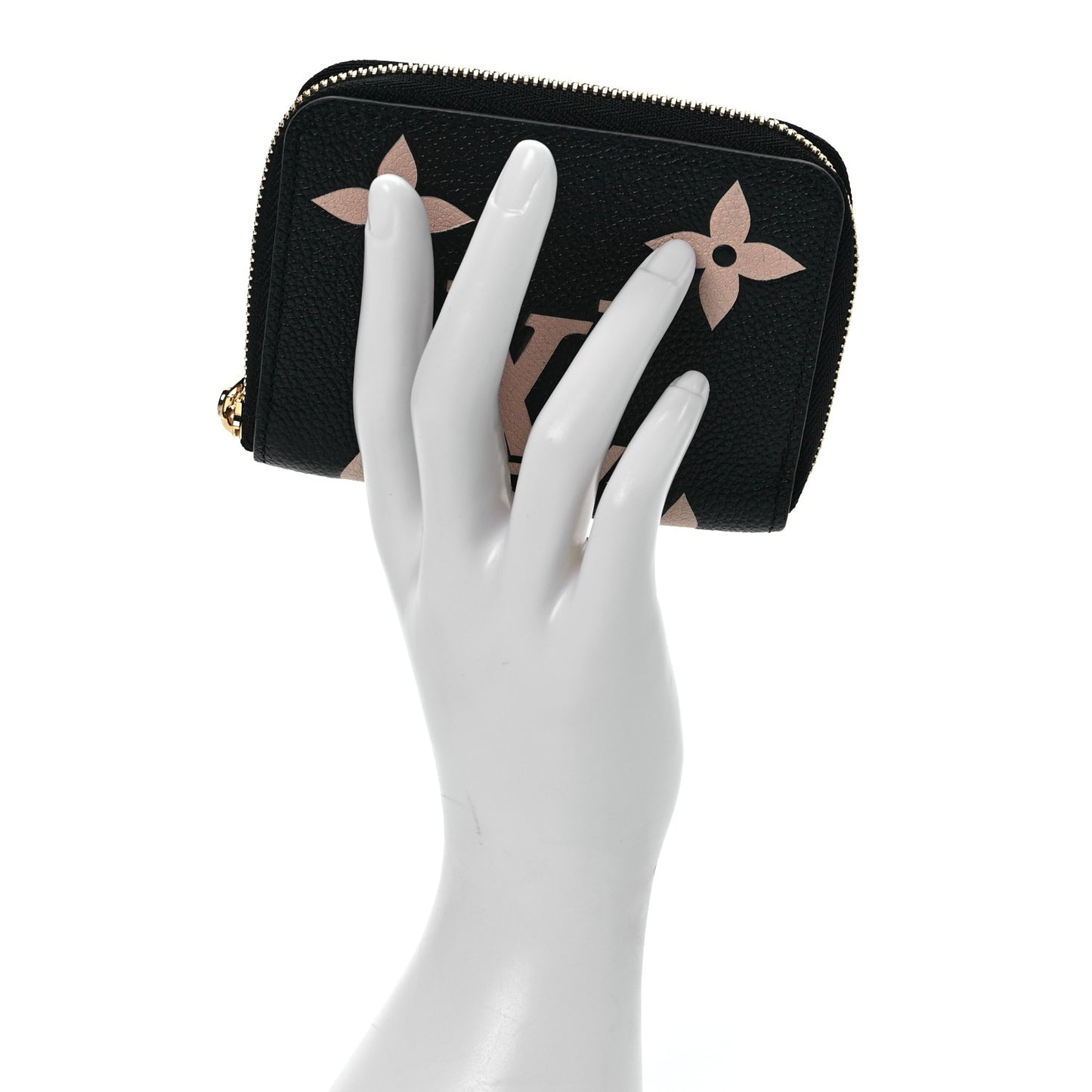 Empreinte Monogram Giant Zippy Coin Purse Black Beige