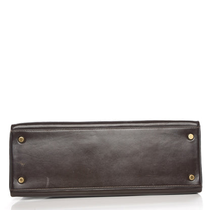 Hermes Box Kelly Retourne 32 Chocolate 19 of 22