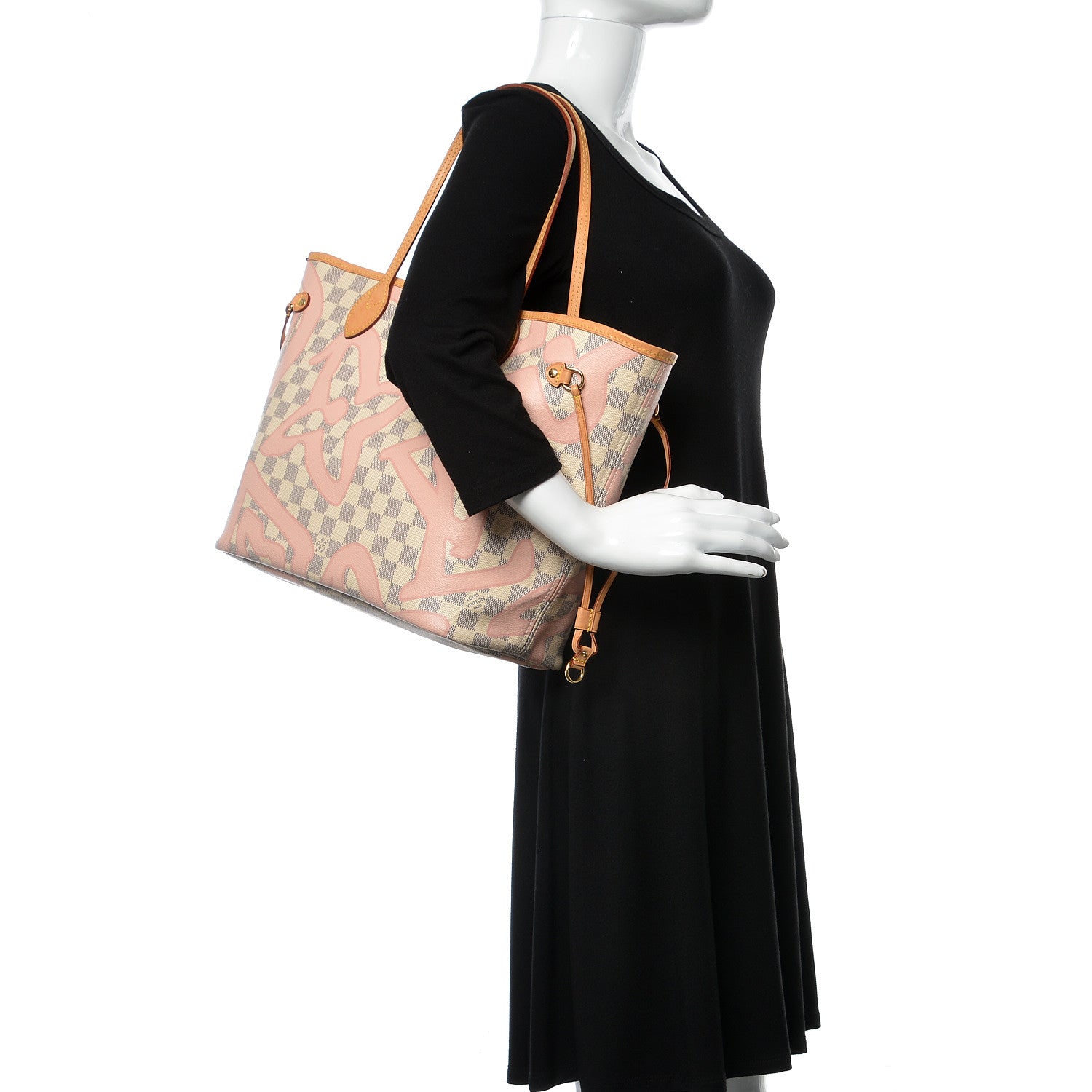 Louis Vuitton Damier Azur Tahitienne Neverfull MM 2 of 13