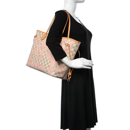 Louis Vuitton Damier Azur Tahitienne Neverfull MM 2 of 13