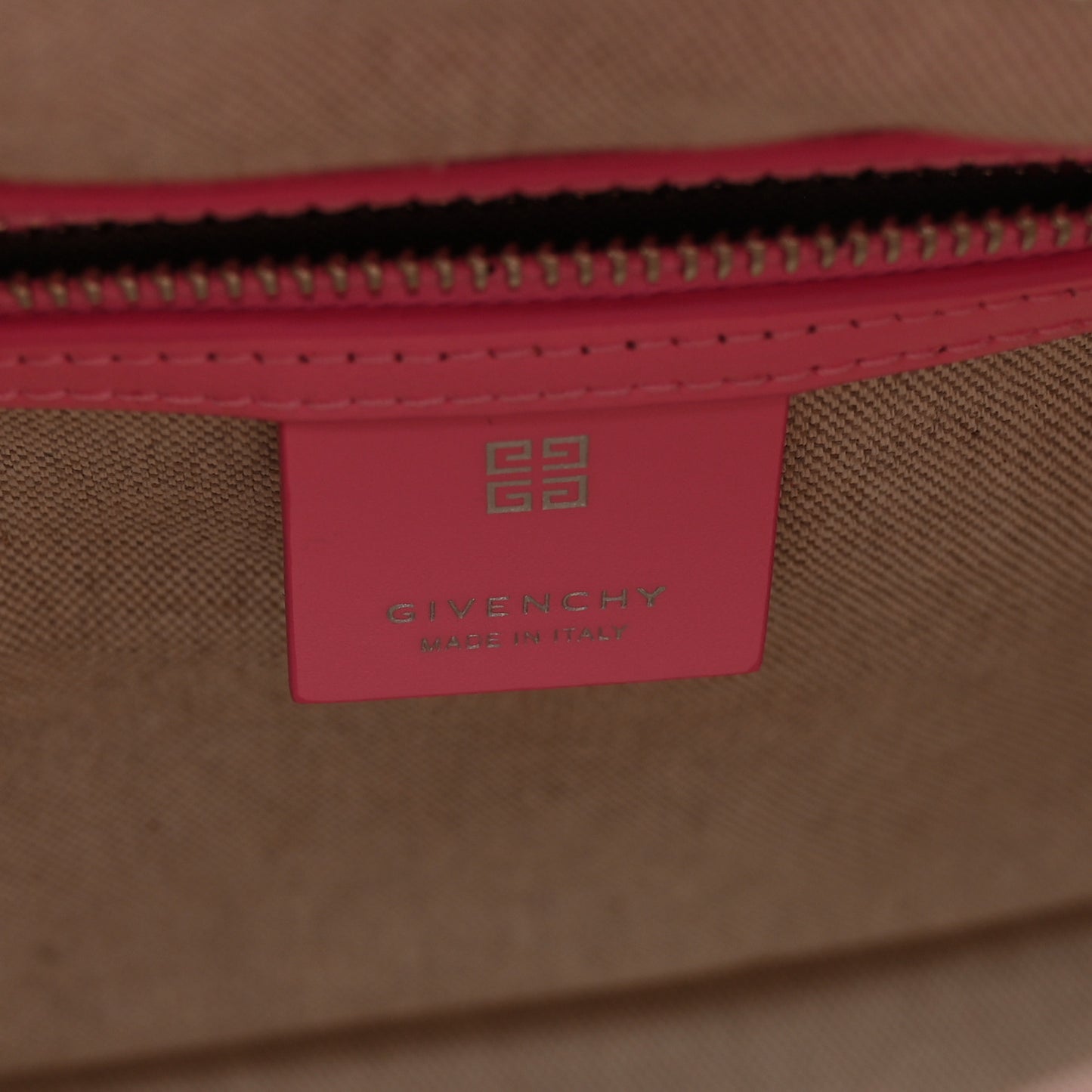 Shiny Lord Calfskin Small Antigona Bright Pink