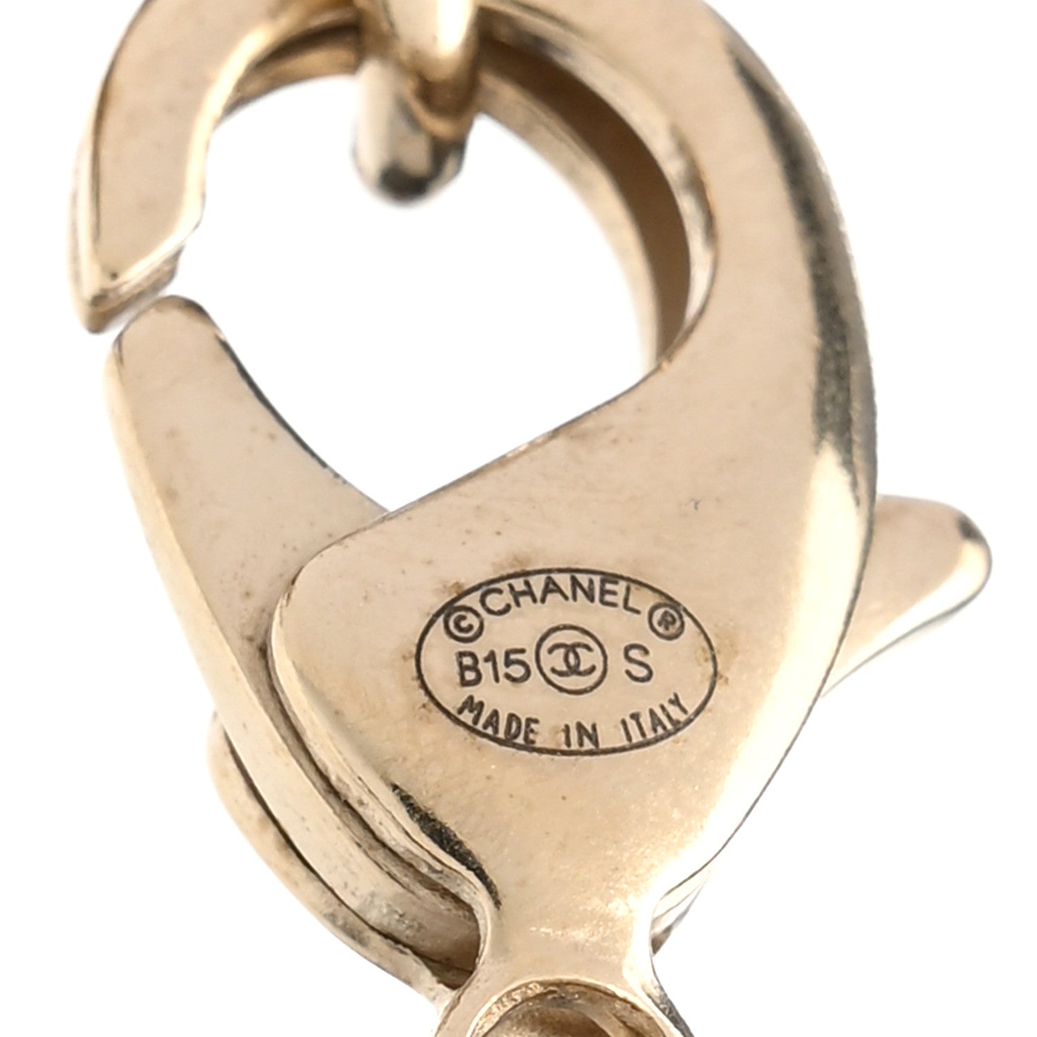 Chanel Enamel Metal Chain Link Rue Cambon Necklace Gold Black 5 of 6
