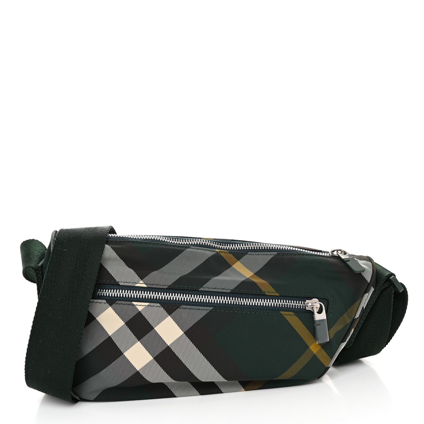 Nylon Shield Check Crossbody Bag Ivy