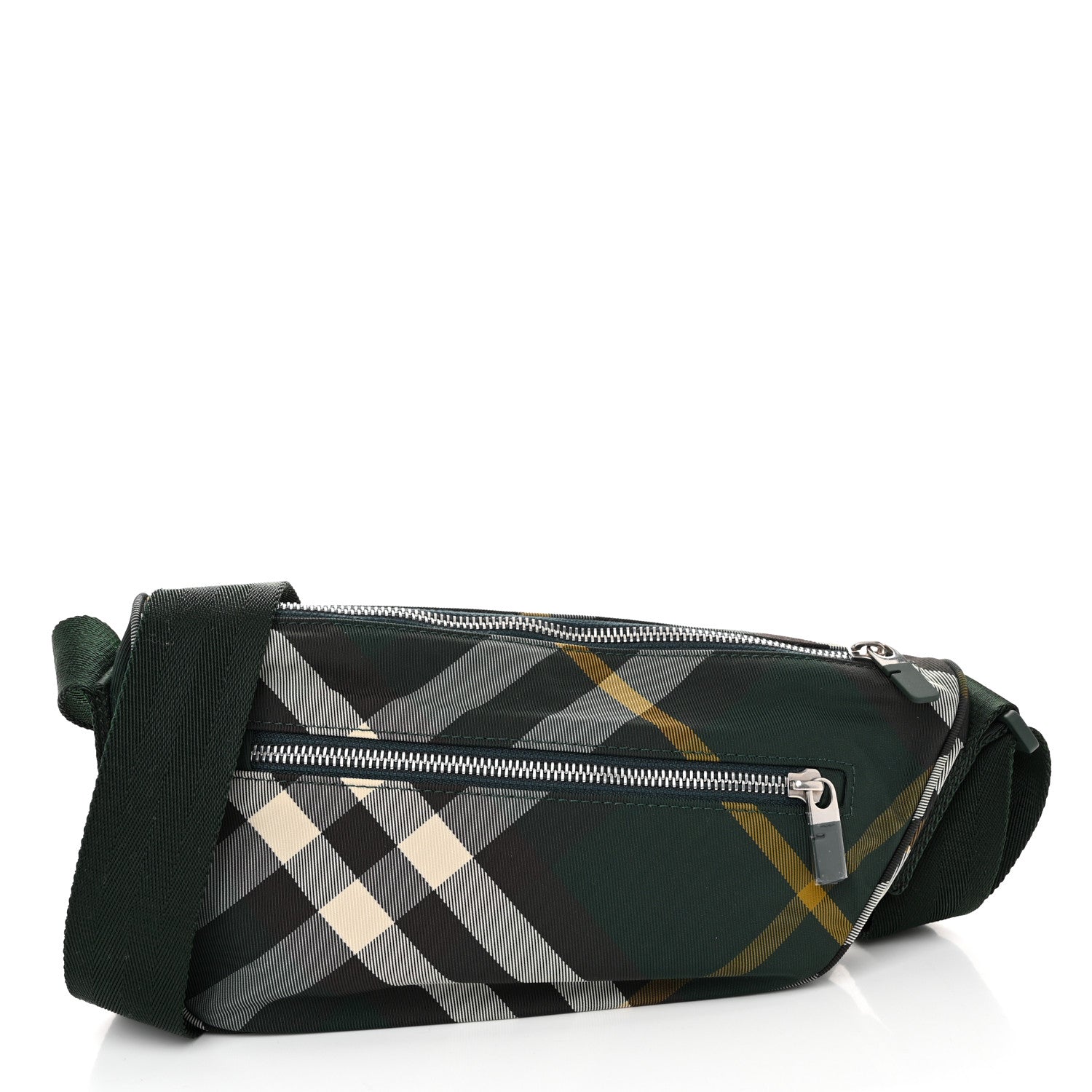 Burberry Nylon Shield Check Crossbody Bag Ivy 1 of 11