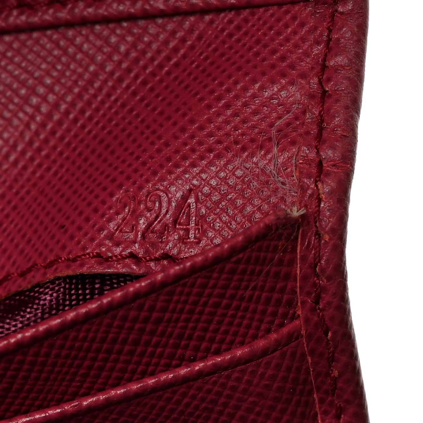 Saffiano Metal French Flap Compact Wallet Peonia