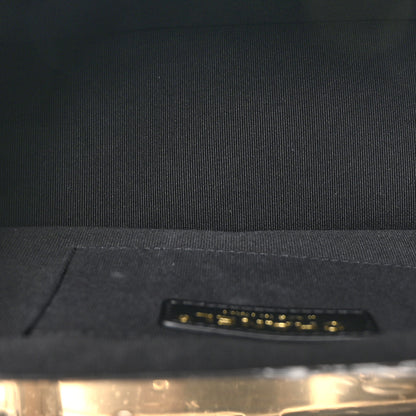 Chanel Lambskin Quilted CC Kisslock Clutch Black 5 of 11
