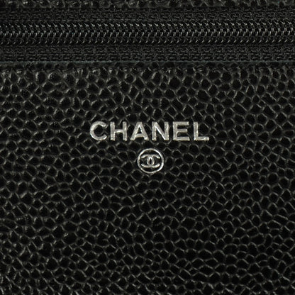 Chanel Caviar Quilted Wallet On Chain WOC Black 7 of 9
