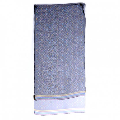 Louis Vuitton Silk Monogram Multicolor Square Scarf Black 4 of 7