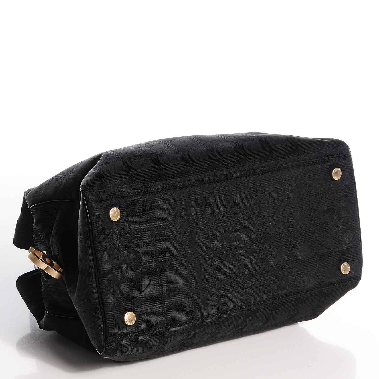 Chanel Nylon Travel Zip Tote Black 4 of 8