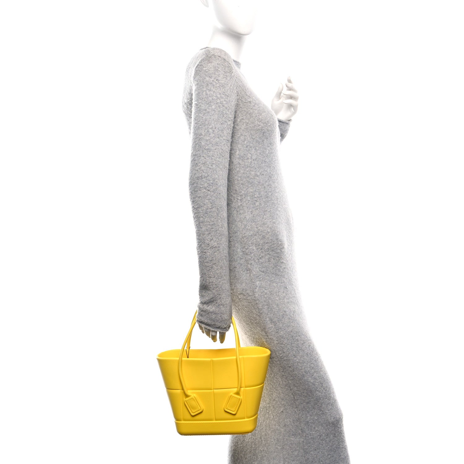 Bottega Veneta Rubber Maxi Intrecciato Mini Arco Buttercup 2 of 9